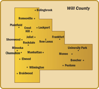 About Us Police Chiefs Association Of Will County Will County Map 